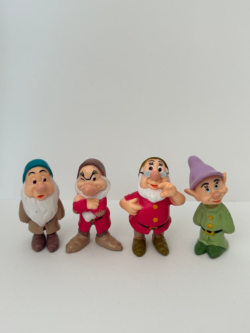 1990's Snow White & The 7 Dwarf Characters Set of 4